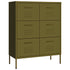 Lady Jillian -  Drawer Cabinet Olive Green 80x35x101,5 cm Steel